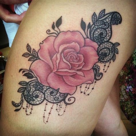 Tattoo Lace Inked Lacetattoo On Instagram Lace Tattoo Lace Rose