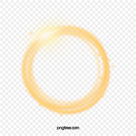 Round Light Effect Png Image Yellow Round Light Effect Border Effect