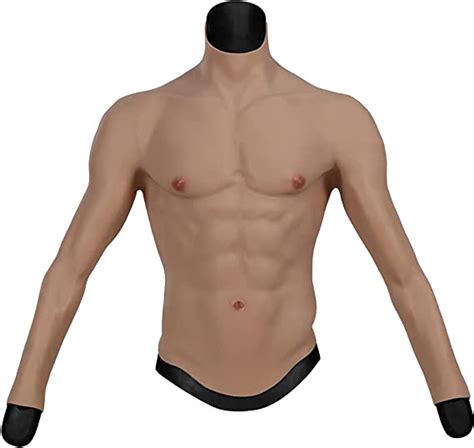 Amazon Com YIQI Silicone Muscle Suit With Arms Chest Realistic Male