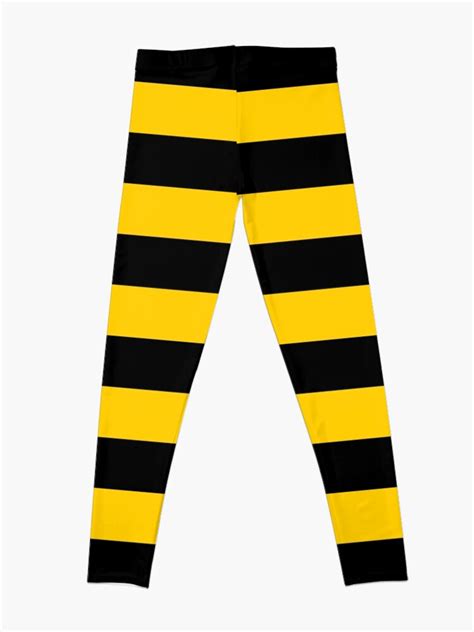 Bee Pattern Black And Yellow Stripes Leggings For Sale By Siwabudda