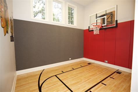 Indoor Basketball Court Traditional Home Gym Chicago By Meyer