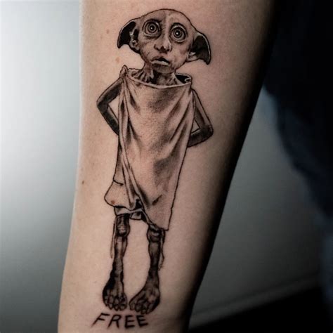 Free Dobby Tattoo From Harry Potter Black Rose Tattoo Shop