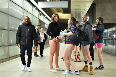 World Unites For 10th Annual No Trousers Tube Ride As Commuters Get Half Naked Metro News