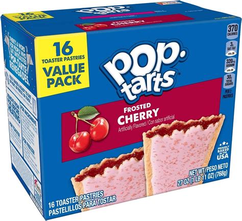 kelloggs pop tarts frosted cherry 16 pack grocery and gourmet food