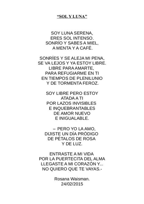 Poema El Sol Y La Luna