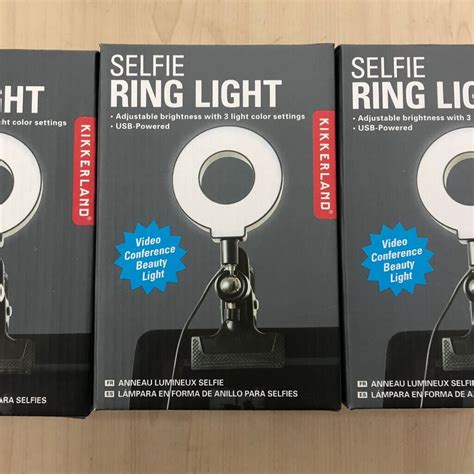 Kikkerland Selfie Ring Light Med Clip On 3 Farveindstillinger Se