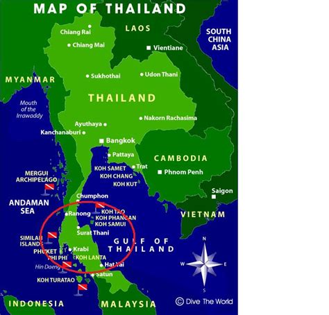 The northern tip of the gulf is the bay of bangkok at the mouth of the chao phraya river. A semester in Southeast Asia: Southern Thailand Island ...