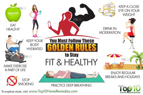 you must follow these 10 golden rules to stay fit and healthy top 10 home remedies