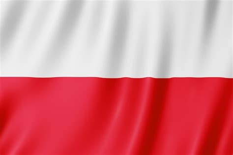 Premium Photo Flag Of Poland Illustration Of The Polish Flag Waving