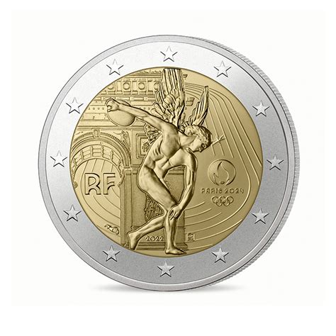 2€ Euro Jo Paris 2024 France Collection Jeux Olympiques 2022 Monnaie
