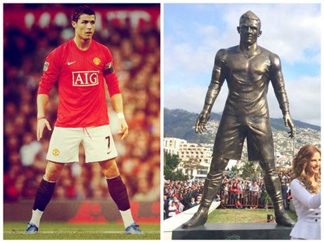 A cristiano ronaldo statue has attracted groups of laughing women due its huge, shiny bulge. Cristiano Ronaldo given statue in Madeira | Man Utd News