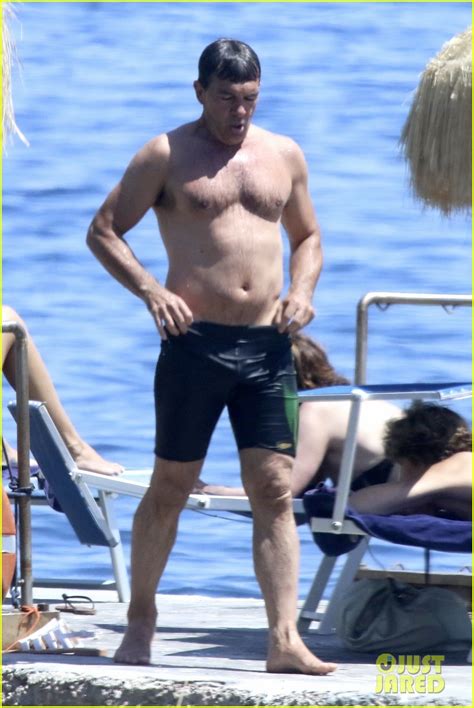 Antonio Banderas Flaunts Shirtless Body At 56 After Heart Attack Photo