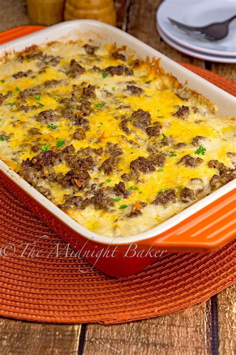 Cheesy Beefy Potato Casserole