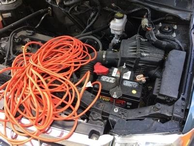 If the engine won't turn over, trying repositioning the negative jumper cable that's on the unpainted metal surface to achieve better contact. Can you Jump a Car Battery with an Extension Cord? - Home ...