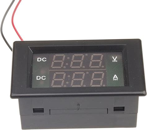 Smakn V A Led Voltmeters Ammeters In Red Digital Dc Battery Monitor Panel Voltmeter