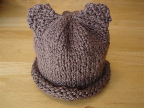 Fiber Flux Free Knitting Patternbaby Bear Hat For Preemie Newborn