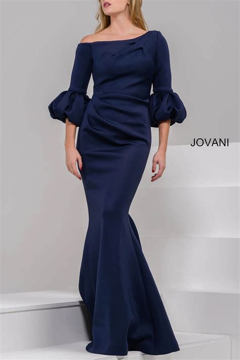 Jovani 39739 Red Three Quarter Sleeve Scuba Dress In 2020 Elegant