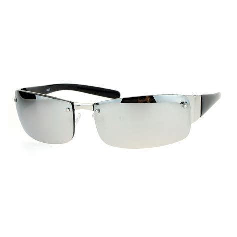 sa106 classic luxury elegant rimless rectangular mens fashion sunglasses ebay