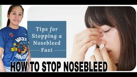 How To Stop Nosebleed To Prevent Nosebleed Stopping Nosebleed Fast Ofw Caregiverisrael Youtube