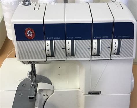 White Superlock 734dw Electronic Serger Merrow Sewing Machine Working