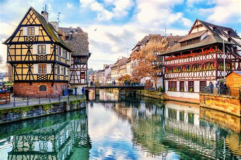 Half Timbered Houses Strasbourg France Jigsaw Puzzle In Street View