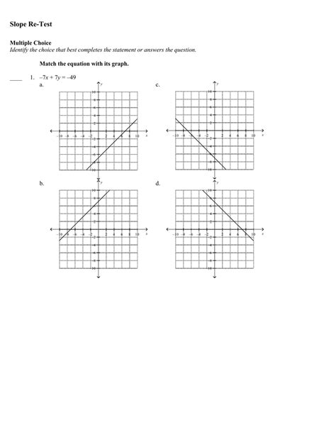 31 Matching Equations And Graphs Worksheet Answers Support Worksheet