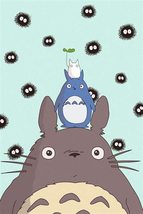 Totoro Totoro Art Totoro Cute Cartoon Wallpapers