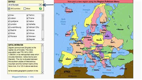 Europe Map Sheppard Software Secretmuseum