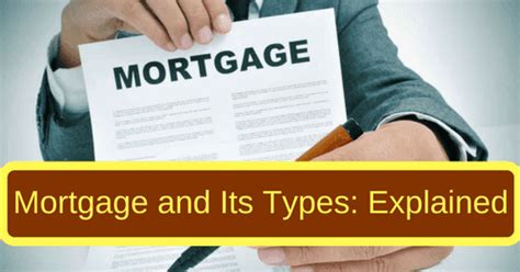 Mortgage And Its Types Explained Bankexamstoday