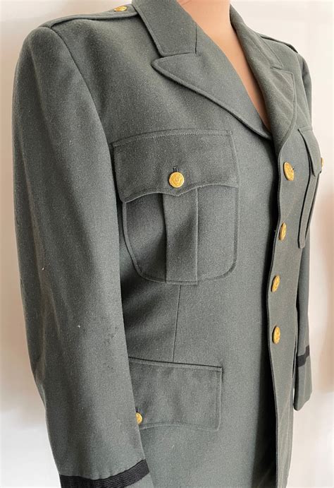 Mans Us Army Uniform Wool Serge Vintage 1957 Pattern Wide Etsy