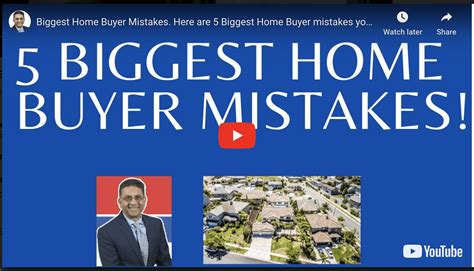 5 biggest Home Buyer Mistakes - Mahesh Mike Patel