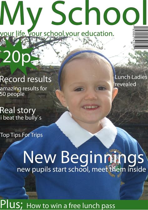 As Hayley Ann Parry School Magazine Front Cover And Content Page Music Magazine Front Cover