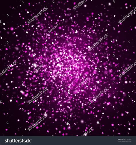 Sparkling Glitter Explosion Shades Violet Stock Illustration 387150655