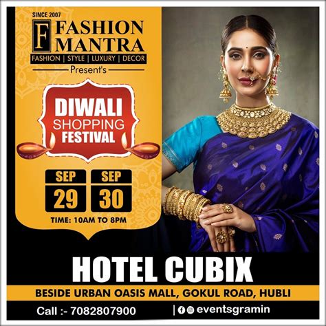 Diwali Shopping Festival At Hotel Cubix Hubli On 29 30 September 2022