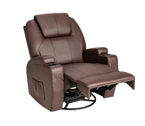 massage recliner chair 360 degree swivel single sofa rocker w heating usa