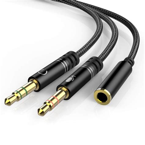 Buy Koopao Headphone 35mm Splitter Mic Cable For Computer Headset 3
