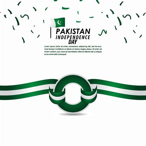 Pakistan Independence Day Celebration Vector Template Design Illustration Vector Art At