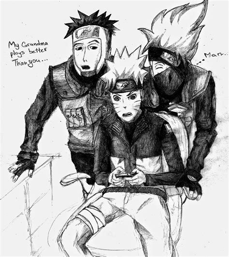 Kakashi Naruto Characters Drawing
