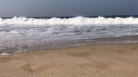 Waves Crashing On The Beach Youtube