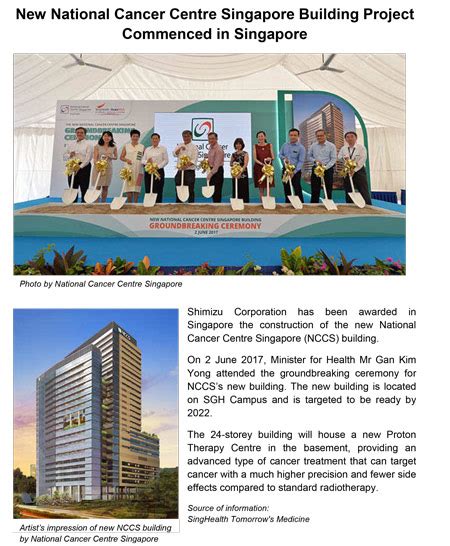Projects Groundbreaking Ceremony For New National Cancer Centre Singapore Building
