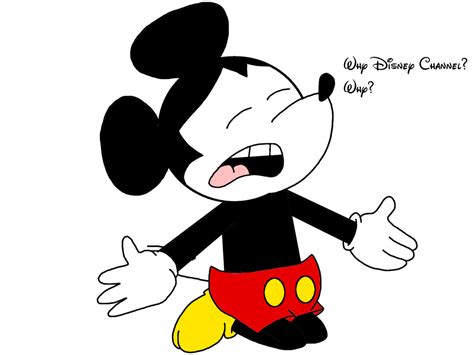 Mickey Screaming Because Of Disney Channel By Ultra Shounen Kai Z On