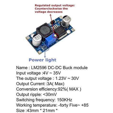 Lm S Dc Dc Step Down Power Supply Module A Adjustable Step Down