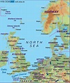 Map of North Sea (Region in several countries) | Welt-Atlas.de