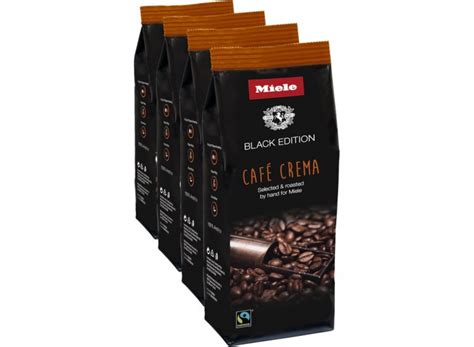 Miele 11029370 Black Edition 250g Cafe Crema Coffee 4 Pack Abt