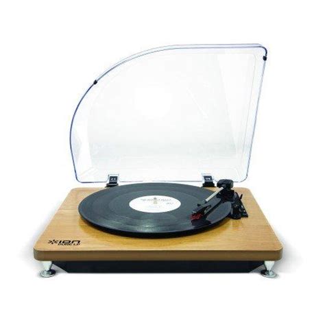 Ion Audio Pure Lp Turntable With Usb Digital Audio Conversion Wood