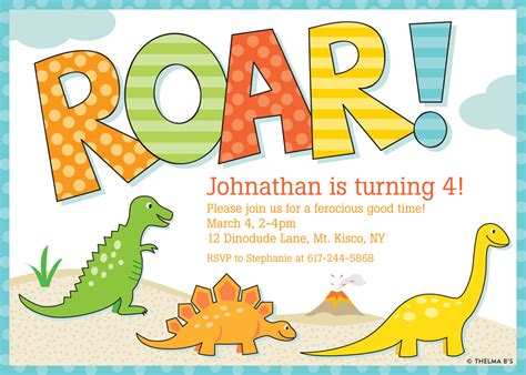 Free Printable Dinosaur Birthday Invitations Dolanpedia Invitations