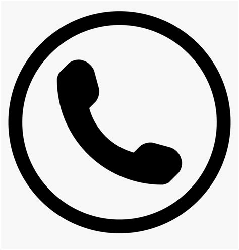 Phone Icons 80 Free Icons Phone Symbol In Circle Hd Png Download