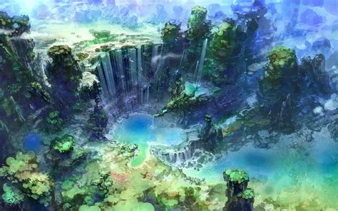 Fantasy Waterfall Wallpapers Wallpaper Cave