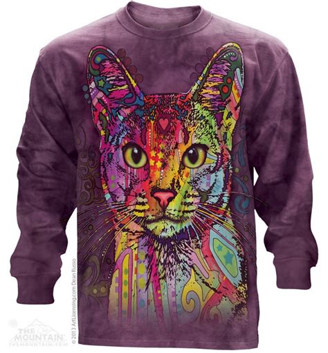 The Mountain Abyssinian Cat Dean Russo Kitten Long Sleeve T Shirt