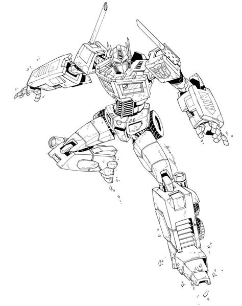 Optimus Prime Coloring Pages Free Printable Coloring Pages For Kids